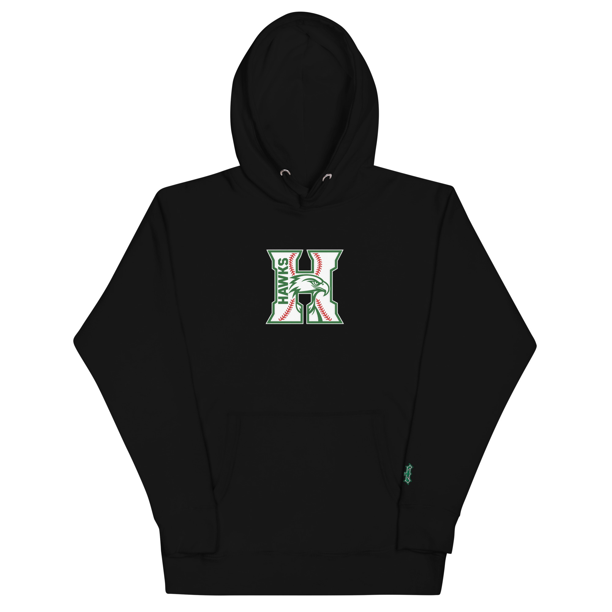 Hawks Hoodie with Right Wrist Logo Embroidered